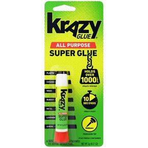 أنبوب صمغ كريزي كولو KG58548R متعدد الأغراض 0.07 أونص؛ رائع للإصلاحات المنزلية اليومية، يشكل رابطة قوية للغاية على الخشب والمطاط والزجاج والمعادن والبلاستيك والسيراميك in Kuwait