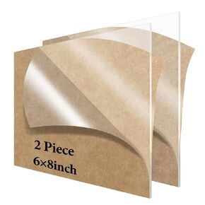 Acrylic Sheet 12 x 20 Lesnlok 2 Pieces Clear Plexiglass Sheets 1/8 inch Thick 3mm, for Sign,Craft, Photo Frame, DIY Display Projects… in Saudi Arabia