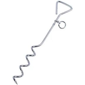 Dog Yard Stake, Heavy Duty Dog Anchor, 120lbs Safe Working Load, Rust-Resistant Tie-Out Leash Stake for Yard, Garden, Park, and Camping Use in Saudi Arabia