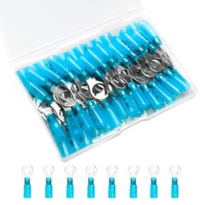 220 PCS Heat Shrink Wire Connectors, 22-10 AWG Ring Terminals Waterproof, 22-10 AWG Wire Terminals Marine Automotive for #10 1/4" 5/16" 3/8" Stud in Saudi Arabia