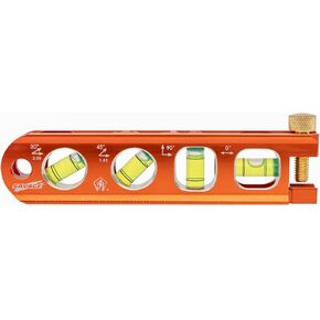 Swanson Tool Co TL041M 6 Inch Savage Magnetic Billet Torpedo Level with Brass Pipe Clamp, 6 Inches and 15 Centimeters Orange in Saudi Arabia