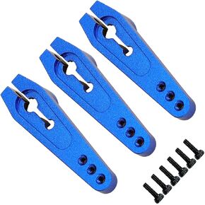 3pcs Aluminum 25T Servo Arms M2 Thread Metal 25 Teeth Steering Servo Horn Compatible with Futaba Savox Power HD HSP Servo Motors (Red) in Kuwait