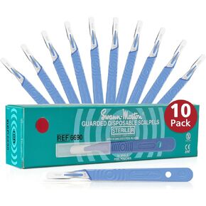 Swann-Morton #10R Sterile Disposable Scalpels with Blade and Guard in Kuwait