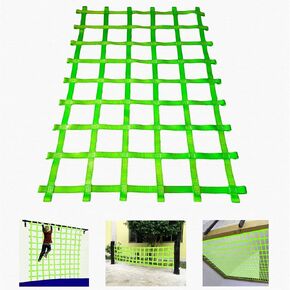 Custom Netting,Playground Rope Cargo Net Climbing Rope Ladder for Treehouse Obstacle Course Accessories Outdoor Play Webbing Kids Hammock Climbing Wall Swinging Bridge Fence,Heavy Duty in Kuwait