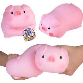 ORB Easy Sqweezy Snugglies Jumbo Squishy Pig - Stretch, Squeeze, Snuggle This Big, Fun, Slow Rising and Extra Soft Toy Pet Pig for Stress Relief - Stretchy and Squishy Fidget Toy for Kids and Adults in Kuwait