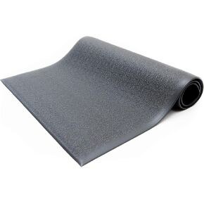 Bertech Anti-Fatigue Floor Mat, 3 Feet x 5 Feet x 3/8 Inch Thick, Textured Pattern Top, Bevelled on All Sides, Black, Made in USA - AFTX38-3x5BLKBEV in Kuwait