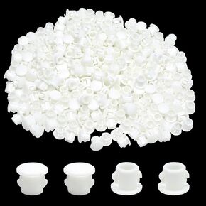 1-1/4 In/32 mm Plastic Hole Plugs, White Locking Snap in Locking Screw Hole Covers Flush Mount Round Panel Plugs, Tubing Post End Cap for Chair Table Furniture Cabinets, 15PCS in Saudi Arabia