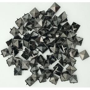 Newless 10mm Square Pyramid Studs Metal Rivets for Clothing Leather Gold in Kuwait