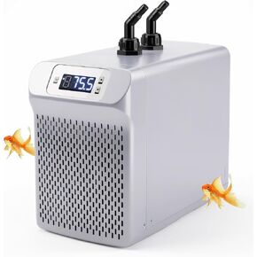 Aquarium Chiller 42Gal 1/10 HP Water Chiller Quiet Compressor Refrigeration for Fish Tank Axolotl Coral Reef Hydroponics 42 gal in Kuwait