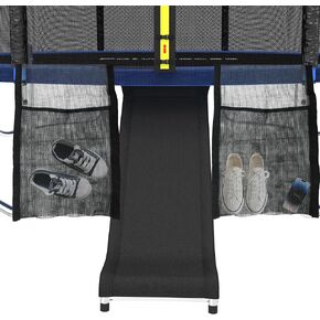 Trampoline Safe Slide for Kids, Universal Hook Design, UV-Resistant Steel & Fabric with Shoe Storage Pocket, Universal Trampoline Accessories in Kuwait
