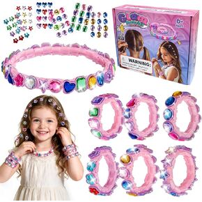AOSITE Friendship Bracelet Making Kit for Girls 4-12, DIY Hair Gem Set Gift in Kuwait