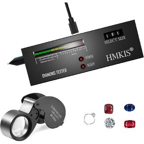 HMKIS Diamond Tester Pen & 40X Jeweler Magnifying Glass Kit in Saudi Arabia