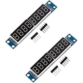 أنبوب شاشة رقمية LED عالية الدقة بقطعتين MAX7219 8-Digital Segment لـ Arduino 51/AVR/STM32 in Kuwait
