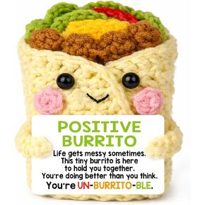 Positive Crochet Burrito Gifts for Women Men Best Friend Coworker in Saudi Arabia