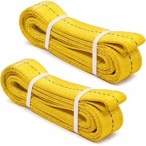 Boxer 2 Pack - 2" x 6FT Lifting Sling Recovery Strap 19,600-lbs Heavy Duty Multipurpose Thick Strap, Double Ply Polyester Commercial Use in Saudi Arabia