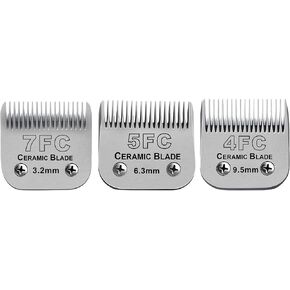 Dog Grooming Ceramic Blades Set,Compatible with Andis,Oster A5,Wahl KM10 in Kuwait