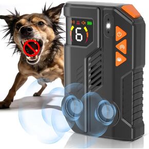 Automatic Anti Barking Device for Dogs with AI Detection, Dog Bark Deterrent Devices Hands-Free Bark Box with Dual Emitters, Adjustable 6x3 Levels, 4 Modes IPX6 Rechargeable LED Flash 50FT Range in Kuwait