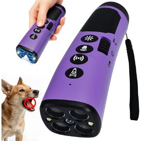 Ultrasonic Dog Bark Deterrent, 4-Emitter Trainer with 3 Modes, Rechargeable in Saudi Arabia