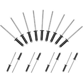 3/16" x 3/4" Trifold Exploding Pop Rivets, Solid Aluminum Tri Grip Rivets Bulb Style Rivets Large Flange Rivets Big Headed Rivets for Kayak Marine Boat - 50Pcs in Saudi Arabia