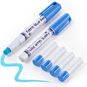 1 Fabric Glue Pen with 2 Refill, Temporary, Washable in Kuwait