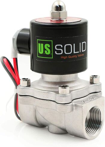 U.S. Solid 1/2" Brass Electric Solenoid Valve 24VAC VITON Seal N.C. (Air, Gas, Fuel.) in Kuwait