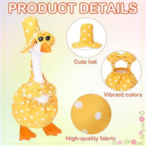FuWeave 8 Set Mini Goose Outfits Holiday Geese Desktop Costumes in Kuwait