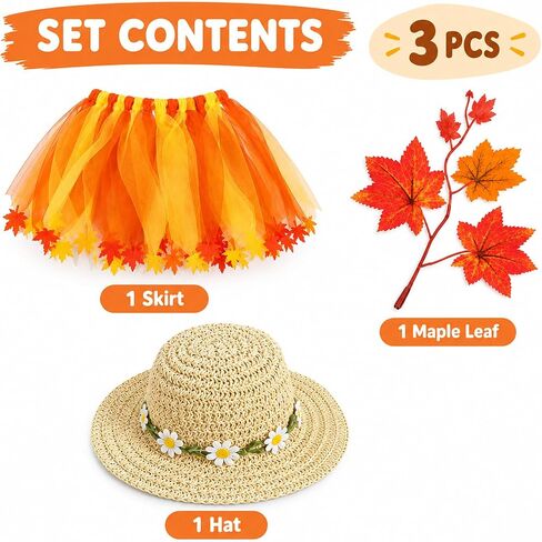 Fall Porch Goose Outfit for 17-23 Inch Goose， Thanksgiving Porch Goose Outfit in Kuwait