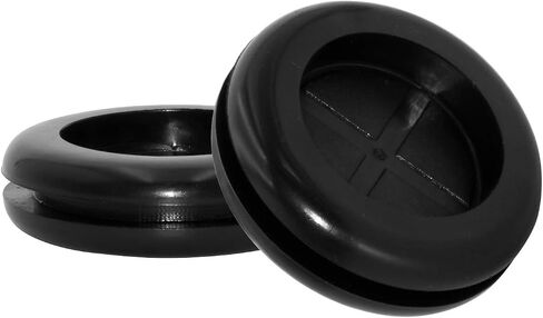 Flyshop 4-Pack Round Double-Sided Black 80 mm 3-1/8" Rubber Grommet, 70 mm 2-3/4" ID, Hole Grommet Synthetic Rubber Grommets Wire Protection in Kuwait