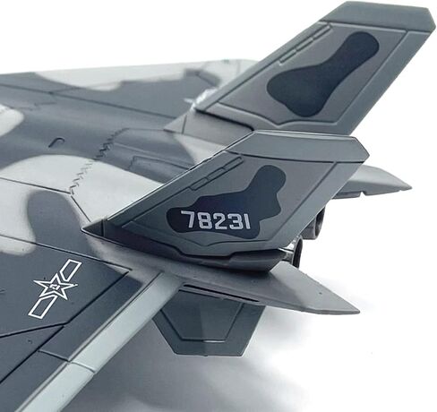 Simulation Alloy Aircraft Model 1:100 Chinese Air Force Chengdu J-20 Fighter Plane Model in Kuwait