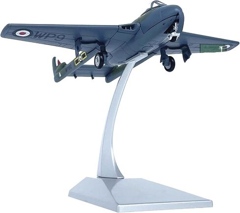 Alloy Royal Air Force RAF De Havilland D.H.100 Vampire Fighter Aircraft Model 1:72 Simulation Science Exhibition Model in Kuwait
