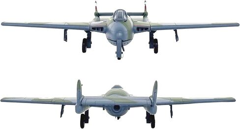 Alloy Royal Air Force RAF De Havilland D.H.100 Vampire Fighter Aircraft Model 1:72 Simulation Science Exhibition Model in Kuwait