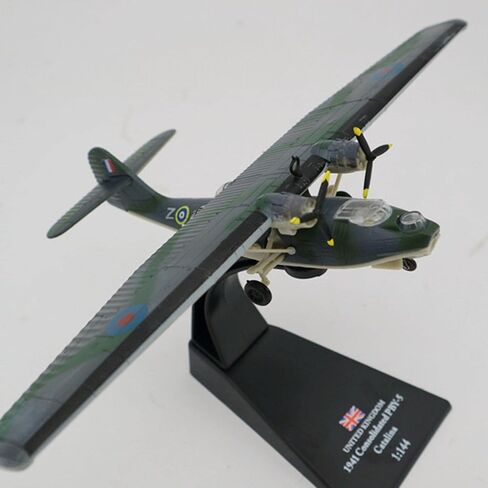 Simulation Alloy Aircraft Model 1:144 WW2 UK RAF Classic PBY 5 Catalina Fighter Aircraft Model in Kuwait