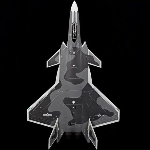 Simulation 1:72 Alloy Liberation Army Air Force Chengdu J-20 Fighter Model Display in Kuwait