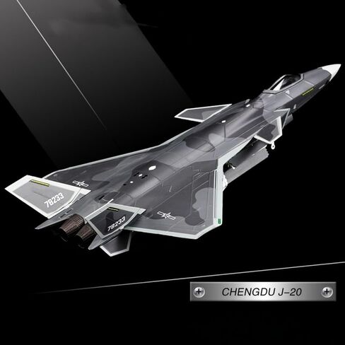 Simulation 1:72 Alloy Liberation Army Air Force Chengdu J-20 Fighter Model Display in Kuwait