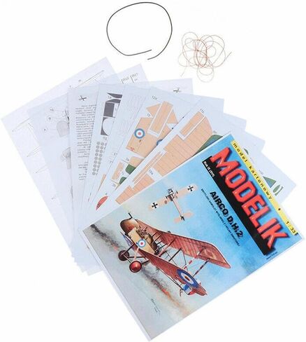 DIY 1/33 British Airco DH.2 One-Seat Biplane Fighter Paper Model (Unassembled Kit) in Kuwait
