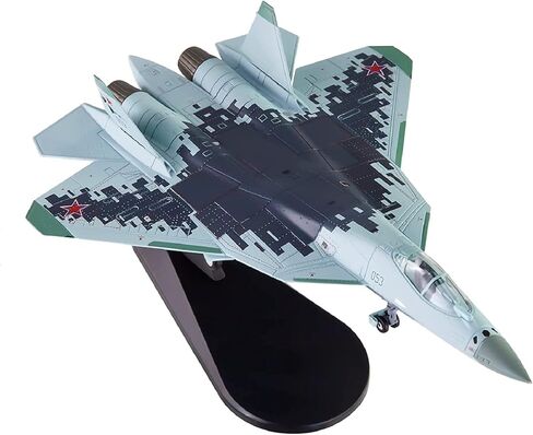 1/100 Scale Russian SU57 Air Force Fighter Attack Plane Models Diecast Models with Display Stand in Kuwait