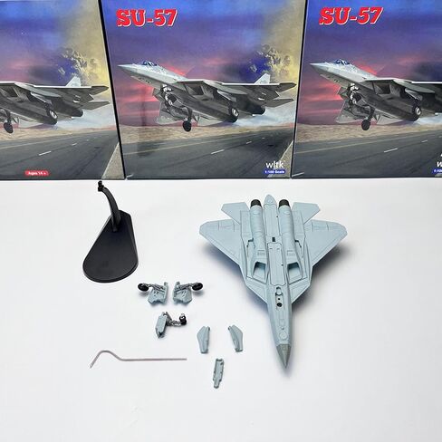 1/100 Scale Russian SU57 Air Force Fighter Attack Plane Models Diecast Models with Display Stand in Kuwait