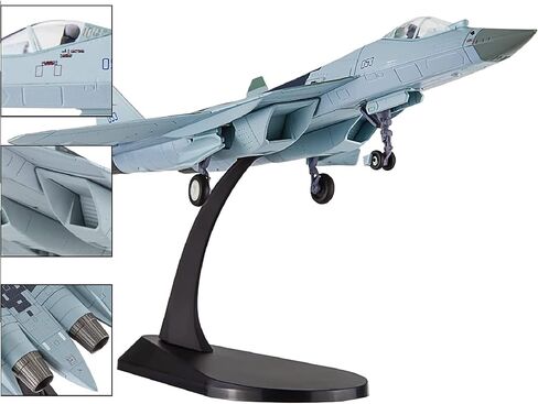 1/100 Scale Russian SU57 Air Force Fighter Attack Plane Models Diecast Models with Display Stand in Kuwait