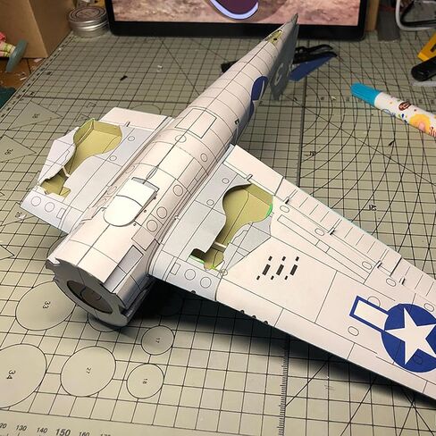Simulation Aircraft Model 1:32 Grumman F6F-3 Hellcat Fighter Paper Model (Unassembled Kit) in Kuwait