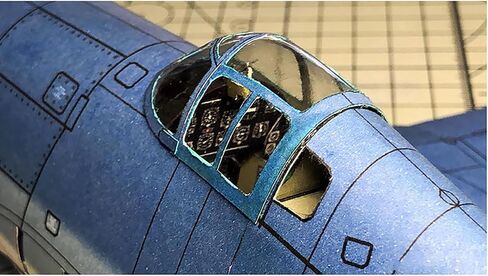 Simulation Aircraft Model 1:32 Grumman F6F-3 Hellcat Fighter Paper Model (Unassembled Kit) in Kuwait
