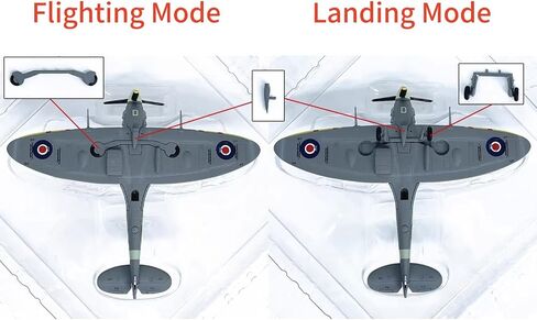 Alloy UK Air Force Supermarine Spitfire Mk Vb Fighter Aircraft Model 1:72 Simulation Science Exhibition Model in Kuwait