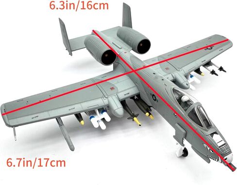 Alloy United States Air Force A-10 Thunderbolt II Warthog Attack Aircraft Aircraft Model 1:100 Simulation Science Exhibition Model in Kuwait