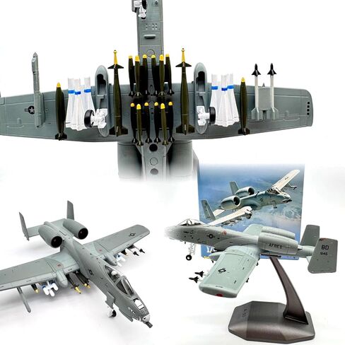 Alloy United States Air Force A-10 Thunderbolt II Warthog Attack Aircraft Aircraft Model 1:100 Simulation Science Exhibition Model in Kuwait