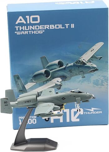 Alloy United States Air Force A-10 Thunderbolt II Warthog Attack Aircraft Aircraft Model 1:100 Simulation Science Exhibition Model in Kuwait
