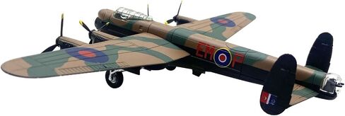 Alloy WWII Royal Air Force Avro Lancaster Bomber Aircraft Model 1:144 Simulation Science Exhibition Model in Kuwait