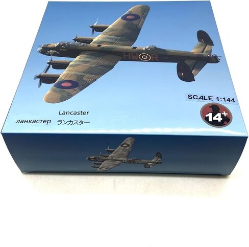 Alloy WWII Royal Air Force Avro Lancaster Bomber Aircraft Model 1:144 Simulation Science Exhibition Model in Kuwait