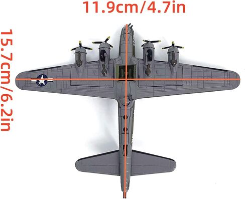 Simulation Alloy Aircraft Model 1:200 USA Air Force B-17G Fighter Model in Kuwait