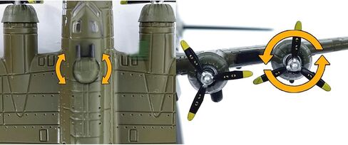 Simulation Alloy Aircraft Model 1:200 USA Air Force B-17G Fighter Model in Kuwait