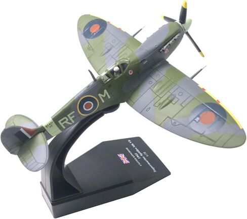 1:72 WWII British Spitfire Fighter Model Airplane – Diecast Alloy Military Aircraft with Display Stand in Kuwait