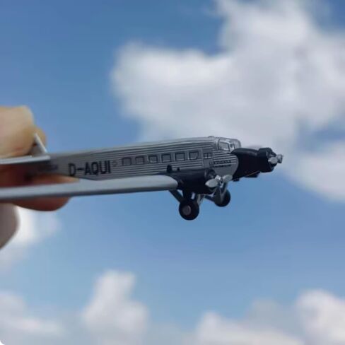 Alloy WWII Germany Junkers Ju 52 Aircraft Model Aircraft Model 1:250 Model Simulation Science Exhibition Model in Kuwait
